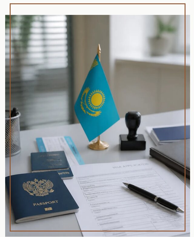 Оформление визы в Казахстан для поездки и работы в Зеленодольске